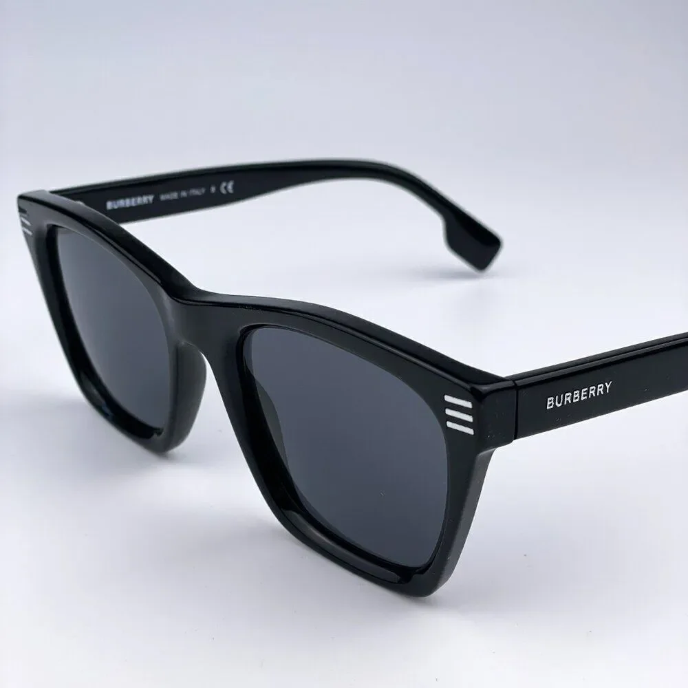 SALE! NEW Burberry BE4348 Cooper 300187 Black Dark Grey Square Unisex Sunglasses